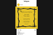Halloween Party Invitation Post, a Social Media Template by FaraHelal (Thumbnail 3 of 4)