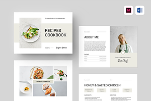 Cookbook / Recipe Book | Word & Indd, a Brochure Template by Leaflove