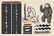Bigfoot Procreate Stamp Brush Set, a Brush Add-On by Heather Green Designs (Thumbnail 2 of 10)