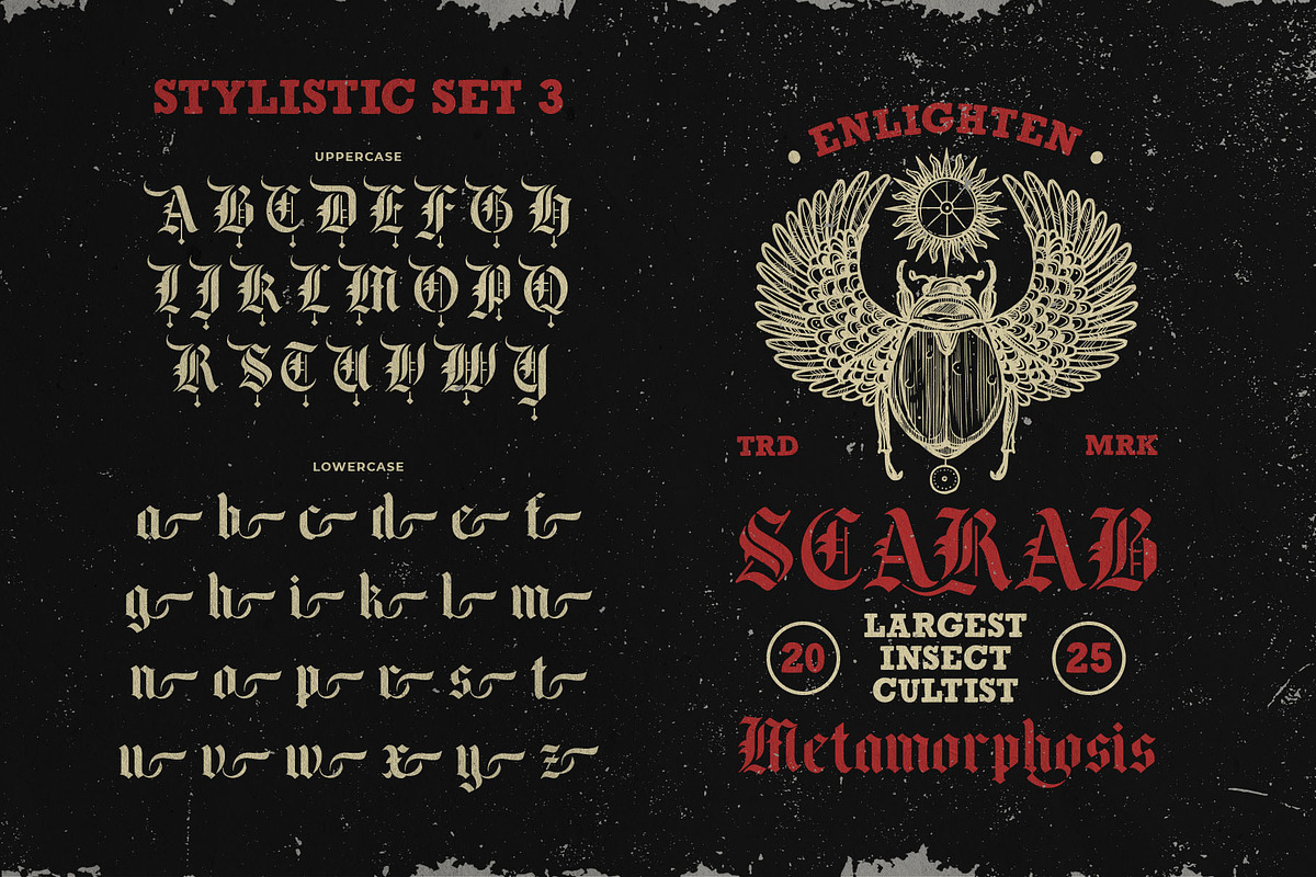 Black Face Typeface, a Blackletter Font by alit design (Photo 13 of 17)