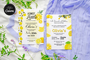 Sweet Little One Lemon Baby Shower, a Card Template by Snapybiz (Thumbnail 6 of 10)