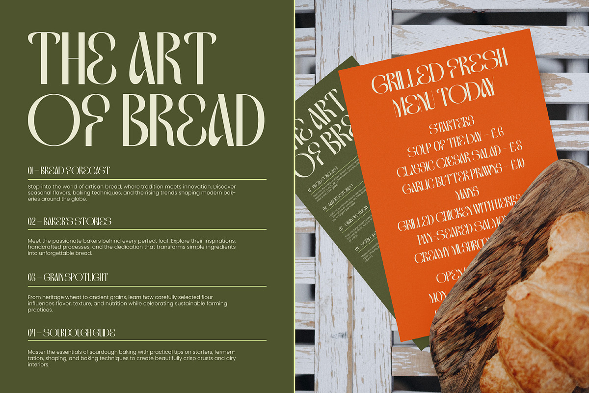 Genevieve Victoria Display Serif, a Serif Font by timelesstype.co (Photo 9 of 10)