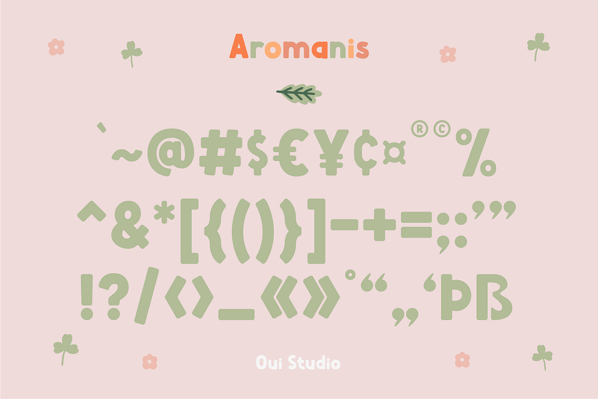 Aromanis Sweet Font + Bonus, a Sans Serif Font by Oui Studio (Photo 5 of 16)