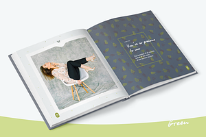 Photo Album Template - Green