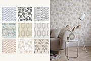 Hand Painted Modern Posters Patterns, a Wallpaper Graphic by TanyaSchuka (Thumbnail 10 of 24)