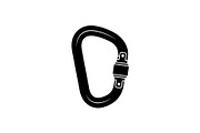 Climbing Carabiner Safety Silhouette, an Illustration by hafijul (Thumbnail 2 of 14)