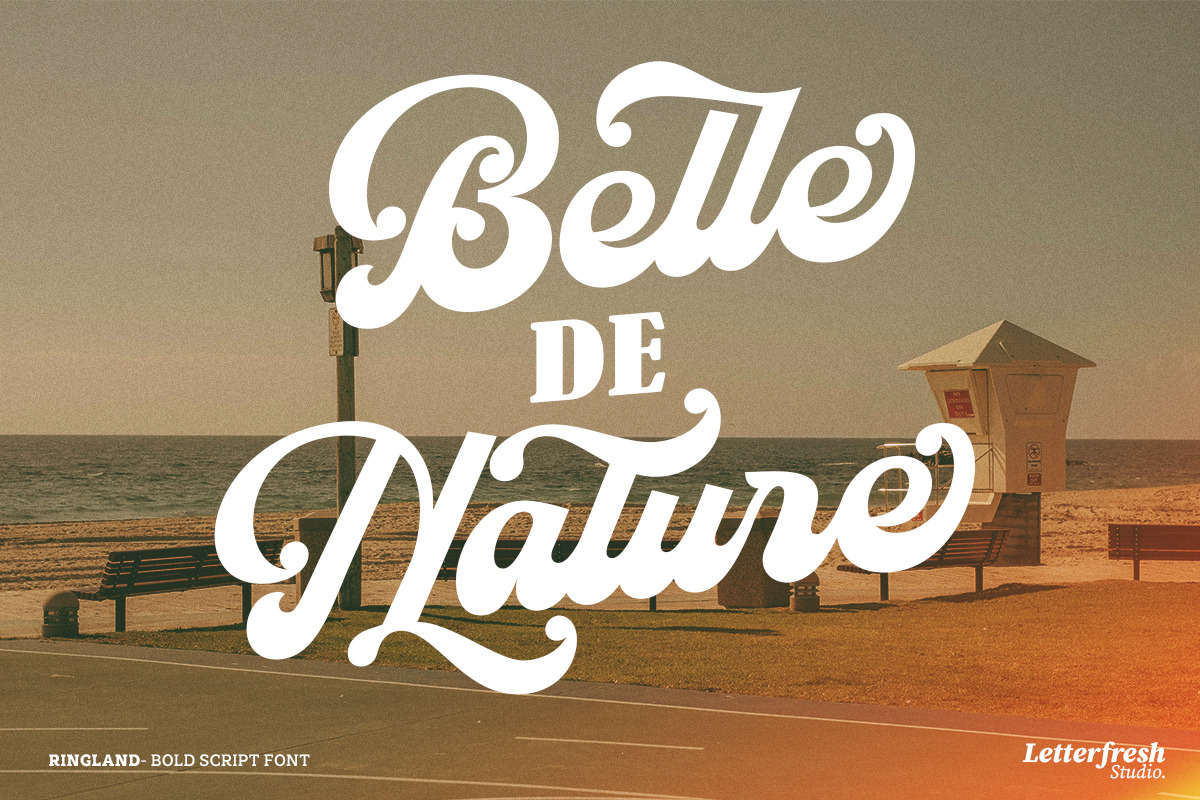 Ringland Script Font, a Script Font by Letter Fresh (Photo 6 of 10)