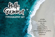 Hello Summer Typography Set, a Social Media Template by Nancy Ingersoll (Thumbnail 2 of 10)