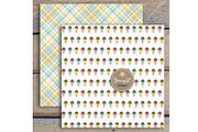 Ice Cream Digital Papers, a Pattern Graphic by JennyL Designs (Thumbnail 2 of 5)