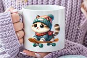 Funny Cat Clipart Bundle, a Decorative Illustration by Pixels.Craft (Thumbnail 4 of 7)