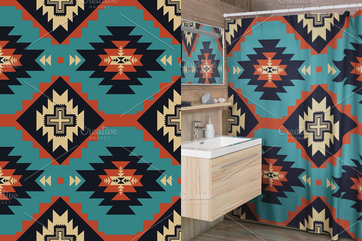 Desert Southwestern Aztec Pattern, a Pattern Graphic by PPEthnicDecorPattern (Photo 10 of 10)