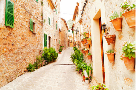 old town of Valdemossa, Majorca, an Architecture Photo by Neirfy