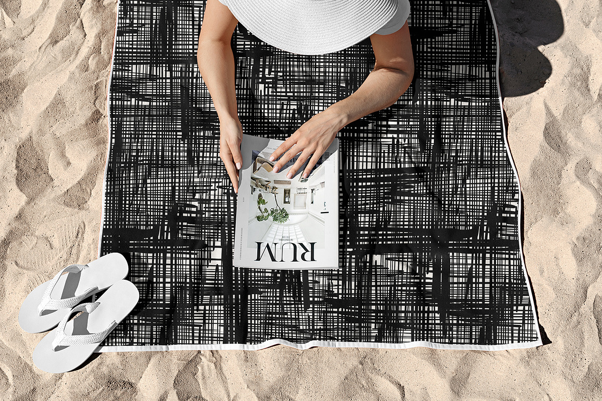 Abstract Hand Drawn Grid, a Texture Graphic by MalyskaStudio (Photo 8 of 10)