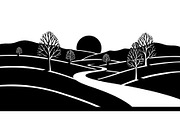 Autumn Fall Leaves Landscape, a Graphic by Artivon (Thumbnail 5 of 13)