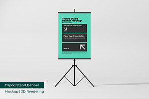 Banner Stand Mockup | 3D Rendering