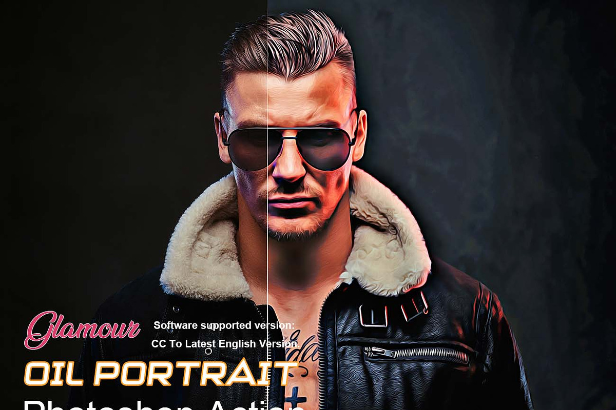 Oil Paint Effect Ps Action Bundle, an Action Add-On by Studio Retouch (Photo 20 of 21)