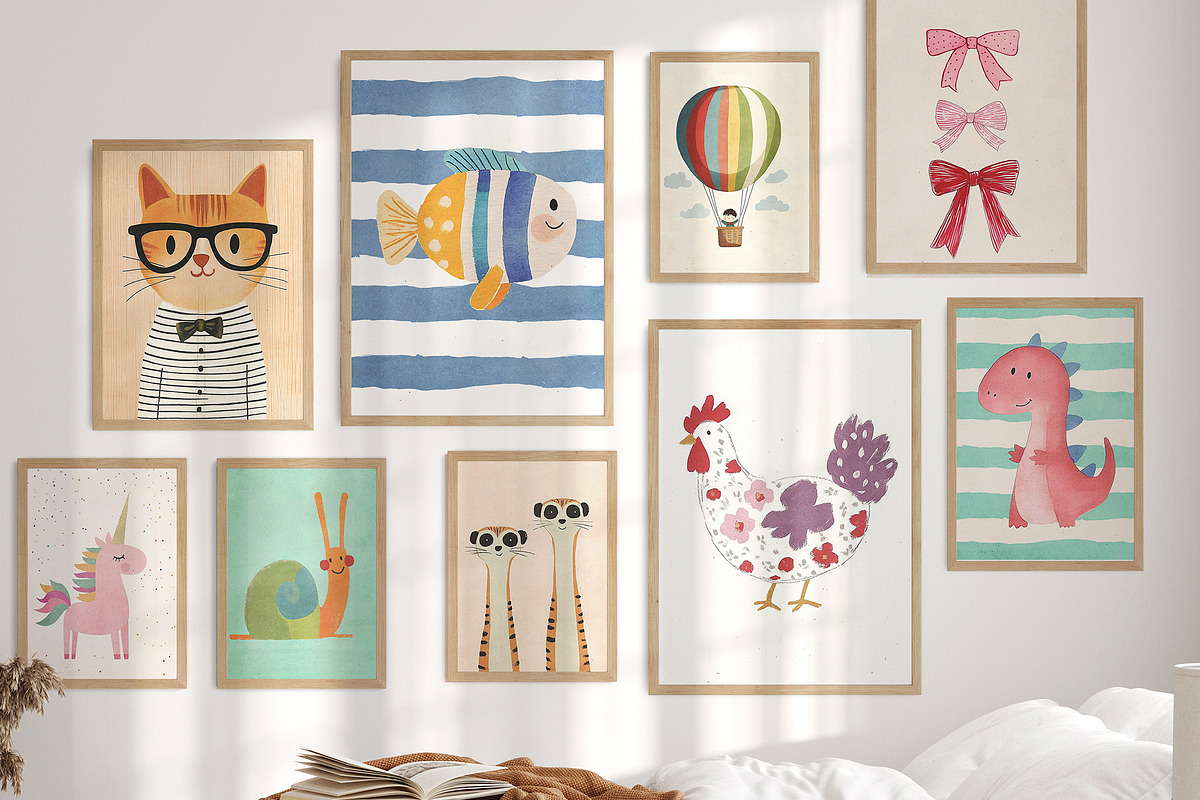 Nursery Art Prints Bundle - 140+, a Background Graphic by Artemsky (Photo 10 of 10)