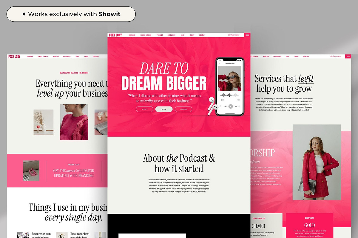 Showit Website Template for Coaches, a Websites & App Template by Superhero Design Co. (Photo 5 of 6)
