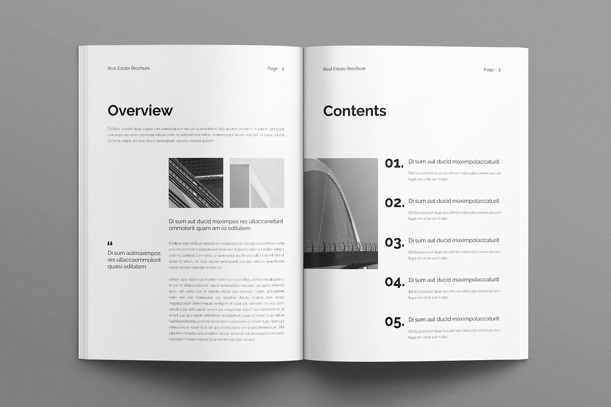Real Estate Brochure, a Brochure Template by E-Type (Photo 2 of 7)