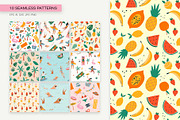 Summer Beach Clipart & Patterns Set, a Seasonal Illustration by Irina Ostapenko (Thumbnail 4 of 10)