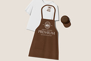 Apron and Tshirt Mockup, a Shirt Mockup by Unerispace (Thumbnail 5 of 5)