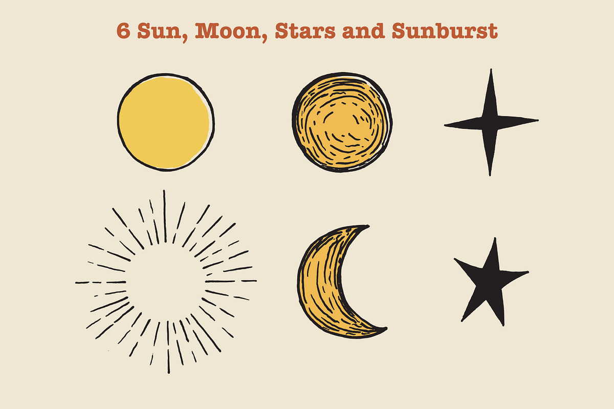 Western Desert Hand Drawn Elements, an Object Illustration by Artolabs (Photo 8 of 9)