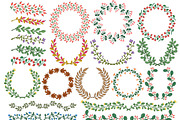 Color floral brushes and elements AI, a Brush Add-On by SHMEL_Studio (Thumbnail 6 of 6)