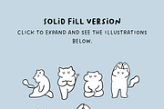 41 Yoga Cat Illustrations Bundle, an Animal Illustration by The Journey Atelier (Thumbnail 5 of 5)