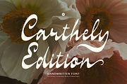 Carthely Edition | Handwritten Font, a Script Font by Denustudios (Thumbnail 1 of 12)