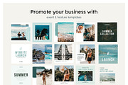 Coast Instagram Feed Canva Templates, a Social Media Template by Cultive Creative (Thumbnail 10 of 12)