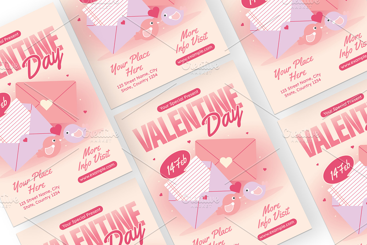 Pink Gradient Valentine Day - Flyer, a Brochure Template by Izdihaar_Studio (Photo 3 of 4)