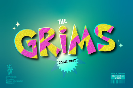 The Grims, a Sans Serif Font by BBtypeStudios
