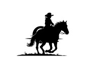 Western Cowboy Horse Silhouette Bund, an Illustration by Designs_River (Thumbnail 45 of 51)