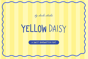 Yellow Daisy | Handwritten Font