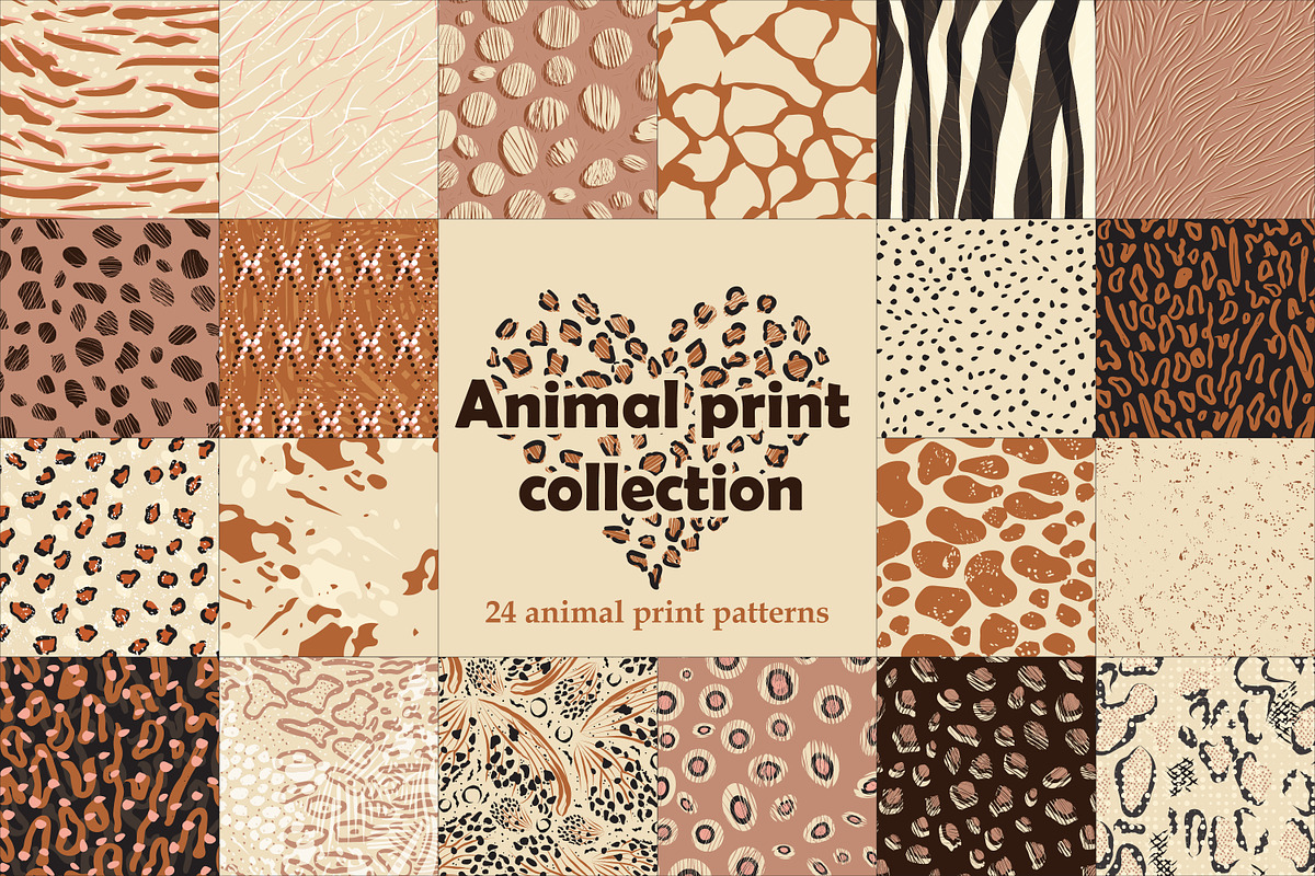 Animal print collection, a Pattern Graphic by Mona Ahmed (Photo 1 of 16)