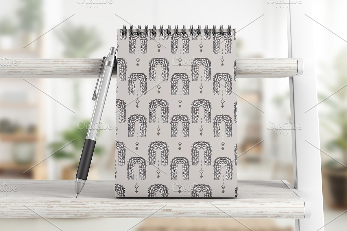 Watercolor Black Rainbows Patterns, a Pattern Graphic by MayaNavits (Photo 10 of 11)