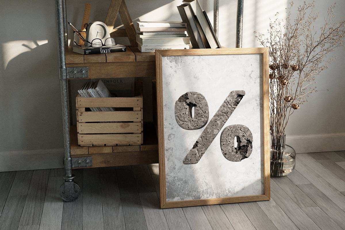 Rugged Concrete Font, a Sans Serif Font by itefan Studio (Photo 5 of 5)