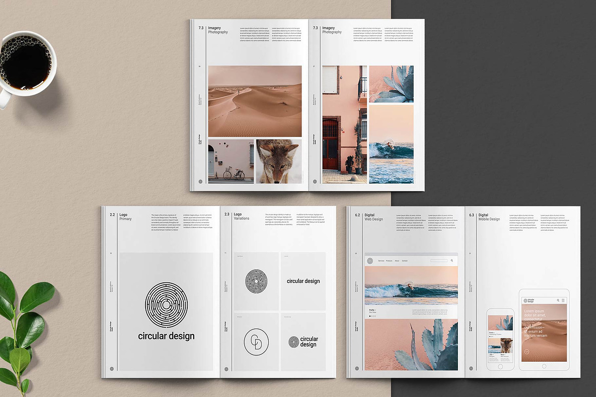 THE MINIMALIST / Brand Guidelines, a Brochure Template by Circular (Photo 7 of 8)