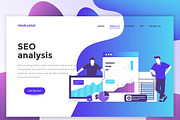Landing page templates, a Templates & Theme by Creative Graphics (Thumbnail 9 of 12)