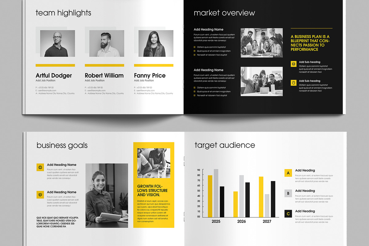 Professional Business Plan Brochure, a Brochure Template by MightyDesign (Photo 4 of 8)