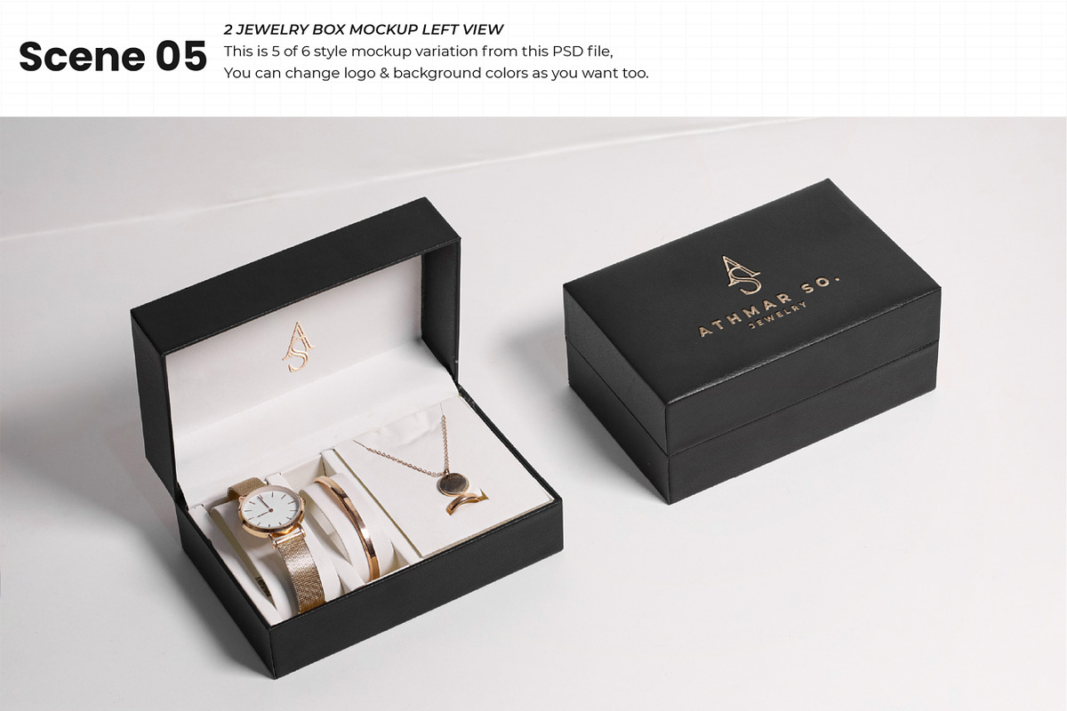 Jewelry or Gift box mockup set, a Packaging Mockup by Assyat (Photo 7 of 8)