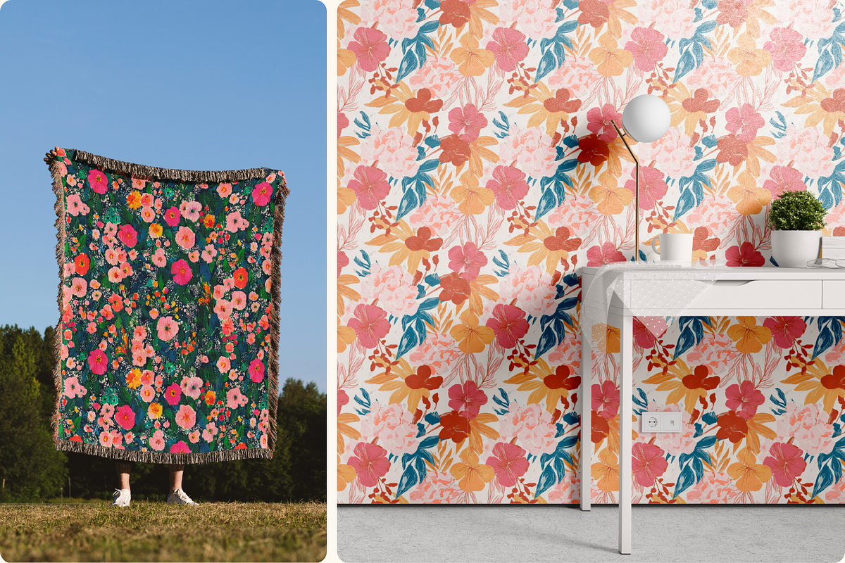 Vintage Floral Seamless Patterns, a Pattern Graphic by Ninterints (Photo 18 of 20)
