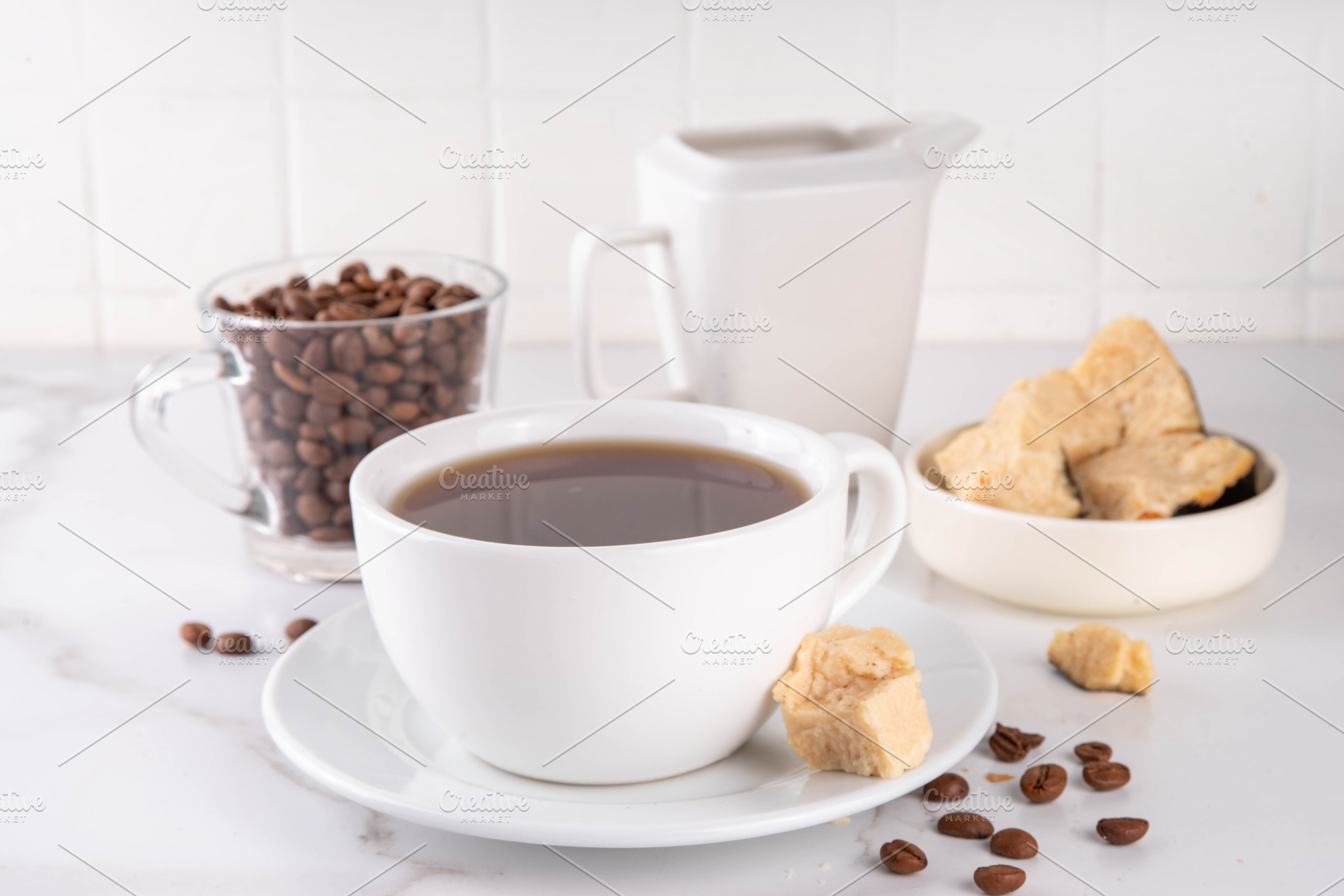 Cheese coffee Kaffeost, traditional Scandinavian drink with drie, a Food & Drink Photo by Rimma