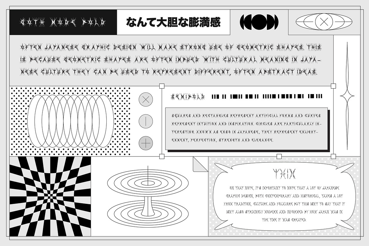 GOTH MODE | Dark Y2K Font Family, a Sans Serif Font by Ckybe's Corner (Photo 2 of 11)