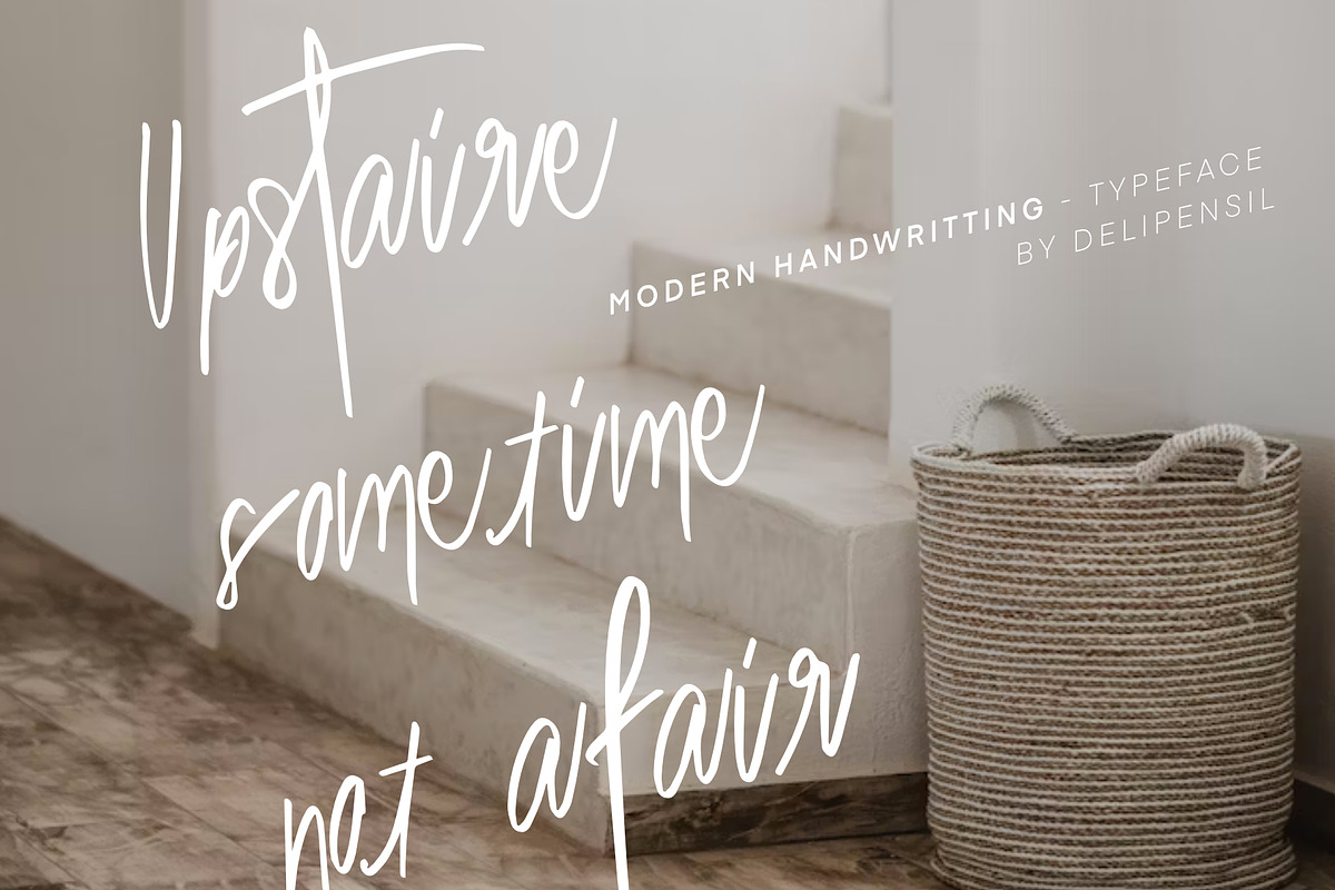 Ballove - Modern Handwritting Love, a Script Font by delipensil (Photo 3 of 9)