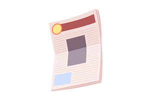Cartoon newspaper. Daily, a Texture Illustration by Things for designers