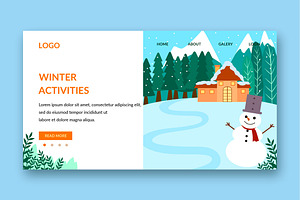 Winter - Banner & Landing Page