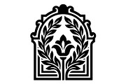 Ornamental Floral Arch Silhouettes, an Object Graphic by hafijul (Thumbnail 2 of 4)