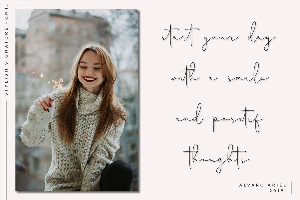 Dark Saturday Font, a Script Font by Cherryline Master (Photo 2 of 10)
