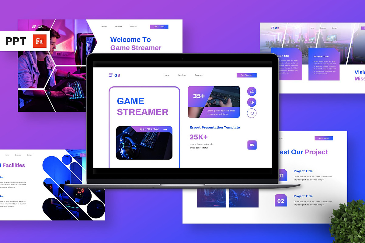 Game Streamer - Esport Powerpoint